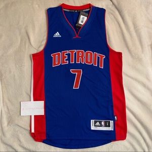 Brandon Jennings Detroit Pistons Swingman Jersey Adidas Revolution